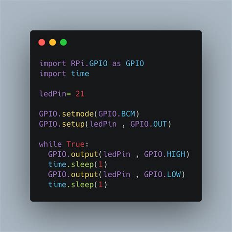 raspberry pi gpio python example.